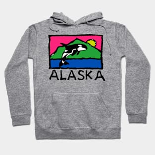 Vintage Alaska Decal Hoodie